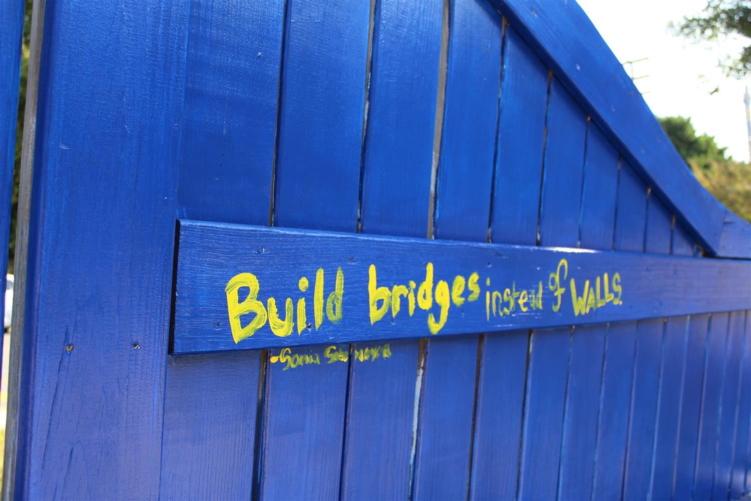 Build bridges instead of walls